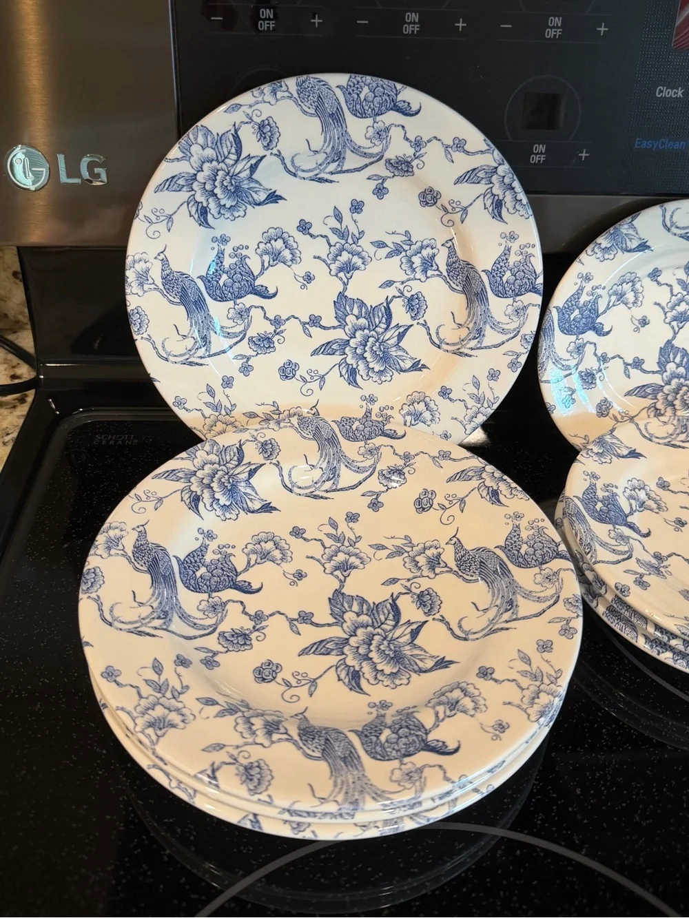 Vintage Staffordshire Engravings Birds of Paradise Floral - Set of 12